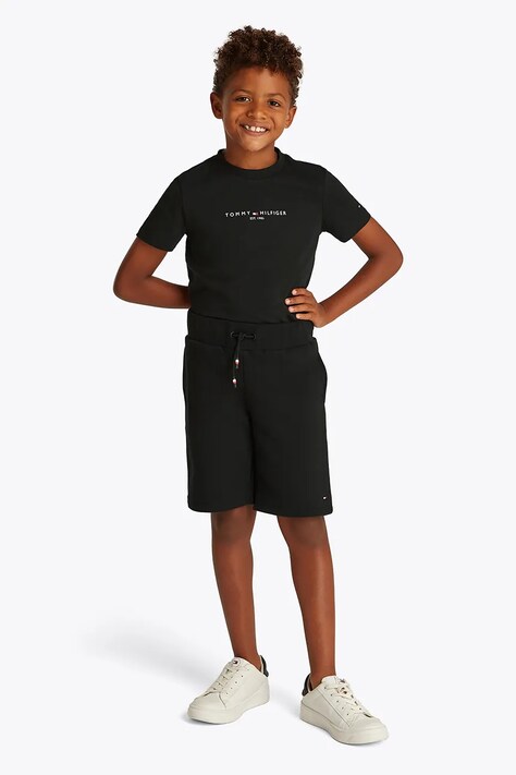 Tommy Hilfiger set de bumbac pentru copii culoarea negru, KB0KB09666
