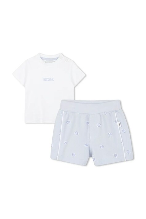 BOSS set de bumbac pentru bebelusi culoarea alb, J52278