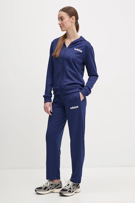 adidas trening LINEAR TS femei, culoarea albastru marin, JD2696
