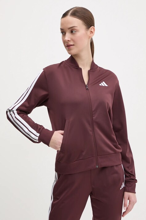 Спортивний костюм adidas Essentials — SS25-DKD011, бордо — фото 3