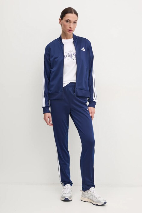 adidas trening 3-Stripes femei, culoarea albastru marin, JD5435