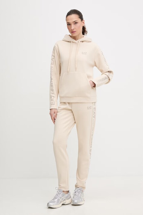 EA7 Emporio Armani dres damski kolor beżowy AF10443.7W000116