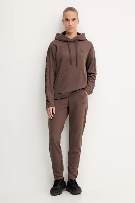 EA7 Emporio Armani dres damski kolor brązowy AF10443.7W000116
