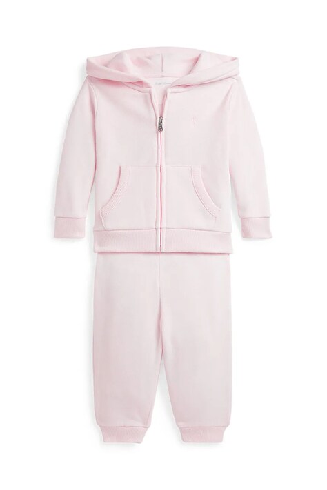 Tepláková súprava pre bábätká Polo Ralph Lauren ružová farba, 310879018003