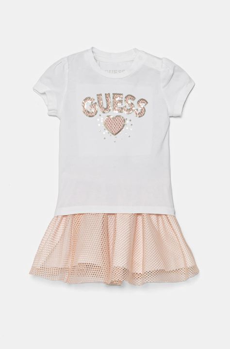 Guess compleu bebe culoarea alb, A5RG16 K6YW0