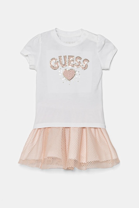 Guess compleu bebe culoarea alb, A5RG16 K6YW0