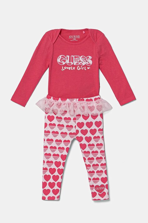 Комплект за бебета Guess в розово S5RG01 J1314