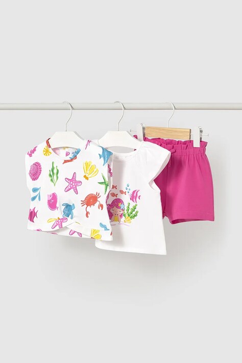 Mayoral set de bumbac pentru copii culoarea roz, 1232