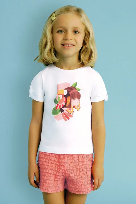 Παιδικό βαμβακερό σετ Mayoral χρώμα: πορτοκαλί, 3211