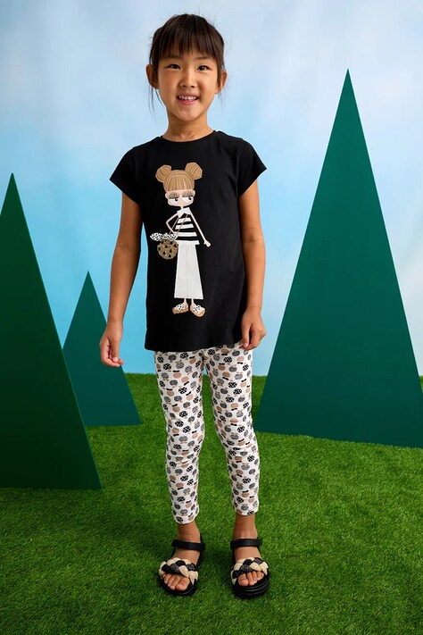 Dětská bavlněná souprava Mayoral hnědá barva, 3713