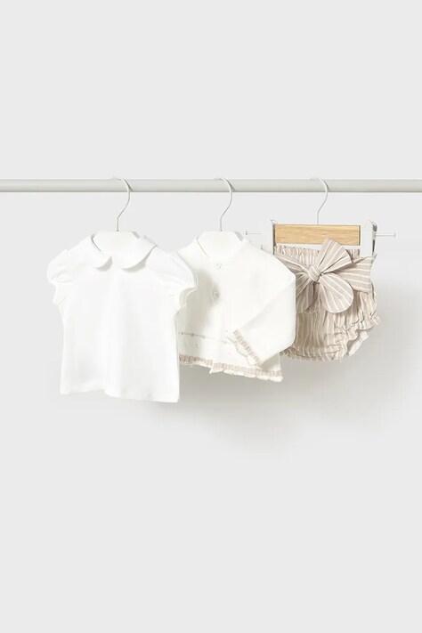 Mayoral Newborn compleu bebe culoarea bej, 1254