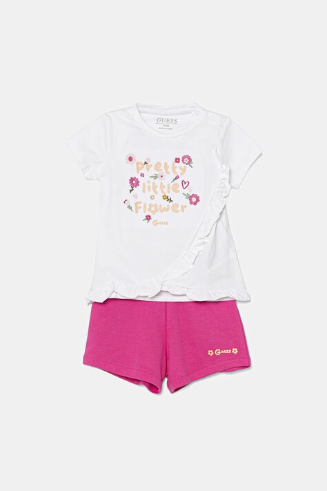Guess compleu bebe culoarea alb, A5GG07 K6YW4