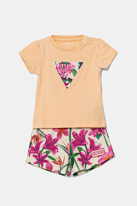 Komplet za dojenčka Guess oranžna barva, A5GG08 K6YW4