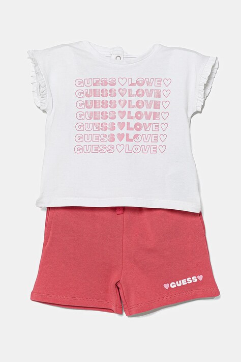 Guess compleu bebe culoarea alb, A5GG17 K6YW4