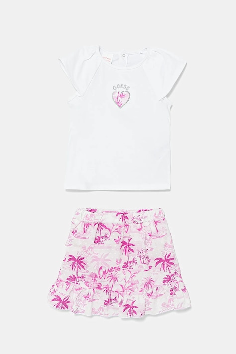 Guess compleu bebe culoarea alb, A5GG18 K6YW4