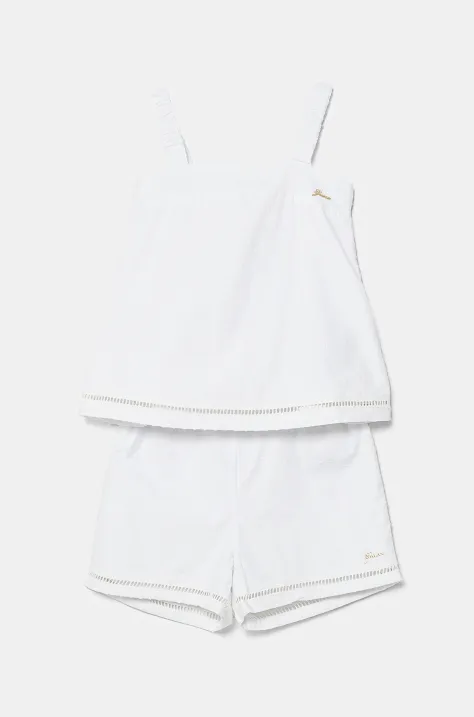 Guess komplet bawełniany dziecięcy kolor biały J5GG00 WH6M4