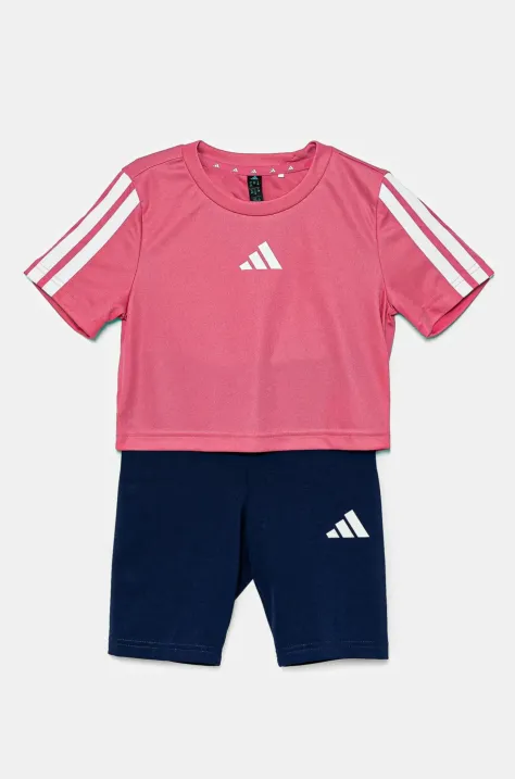 Dječja trenirka adidas boja: ružičasta, JJ5043