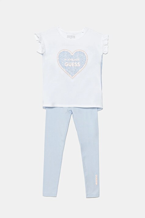 Guess compleu copii culoarea alb, K5GG01 K6YW4