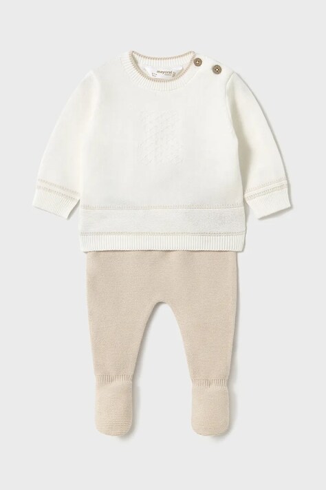 Kojenecká sada Mayoral Newborn 2-pack béžová barva, 1556