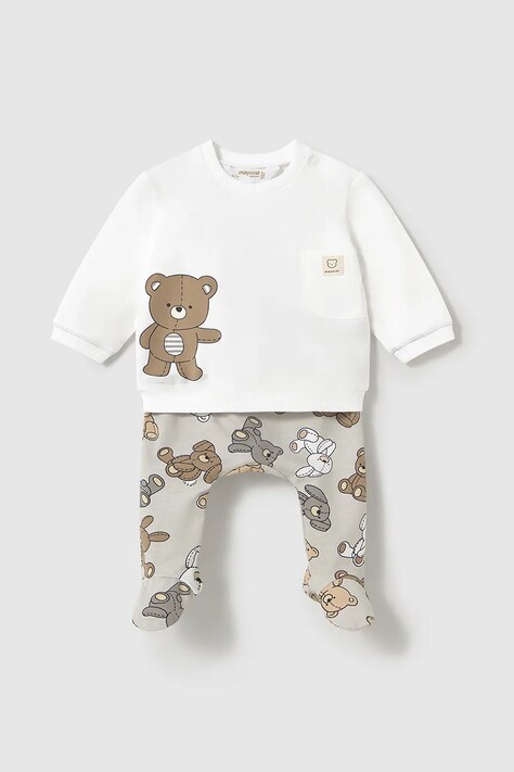 Mayoral Newborn compleu bebe culoarea gri, 1559