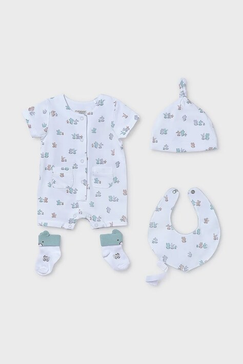 Комплект для младенцев Mayoral Newborn 4 шт цвет бирюзовый 9910