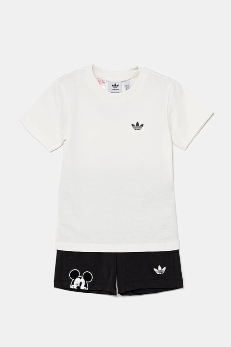 Детски памучен комплект adidas Originals x Disney в бяло JD0611