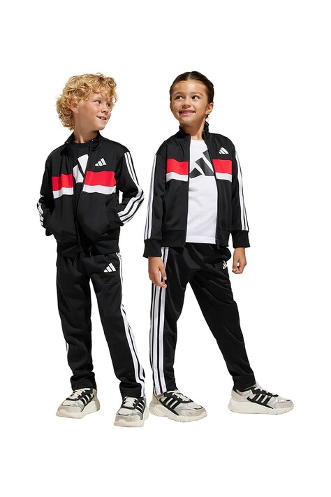 Dětská tepláková souprava adidas černá barva, JC7513