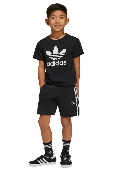 Otroški komplet adidas Originals črna barva, JC9155