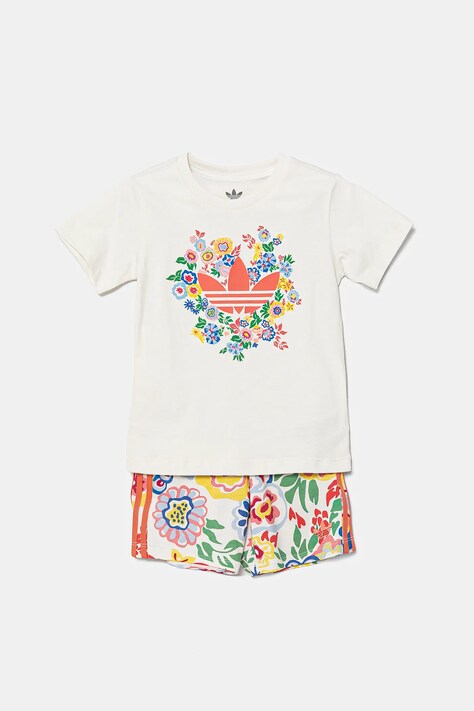Детский комплект из хлопка adidas Originals 2 шт цвет белый JC8013