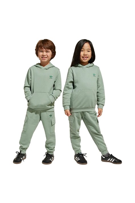 Детский спортивный костюм adidas Originals цвет зелёный JC8956