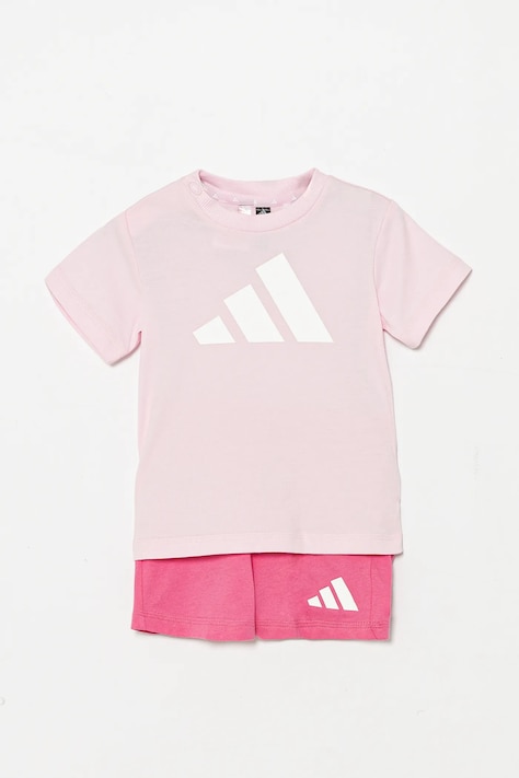 Dětská bavlněná souprava adidas růžová barva, JC9639