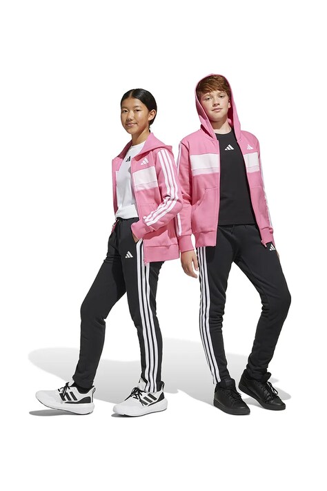 Dětská tepláková souprava adidas růžová barva, JC7521