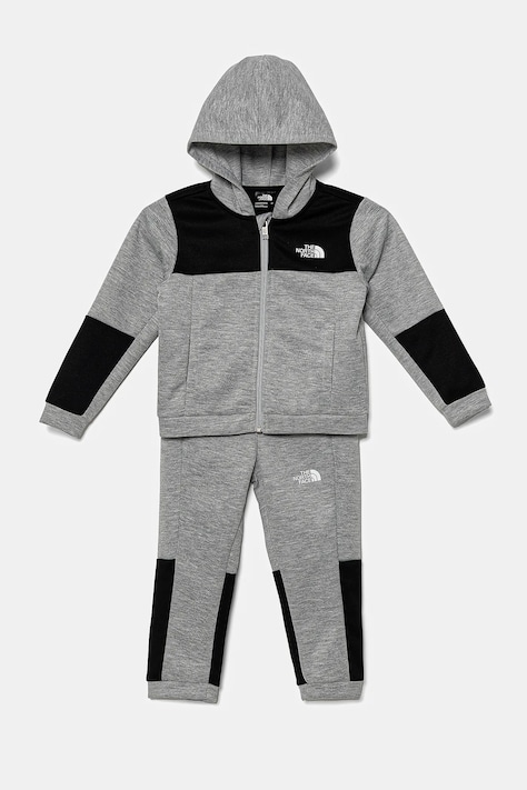 Детски анцуг The North Face KID EASY FZ SET в сиво NF0A8783DYX1