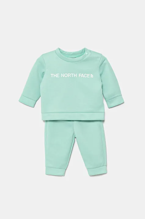 Kojenecká tepláková souprava The North Face BABY POLY SET tyrkysová barva, NF0A89GW6EI1