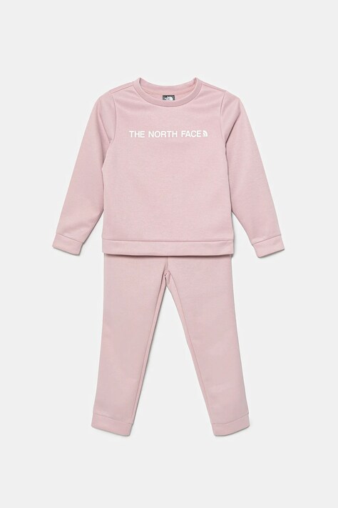 Tepláková souprava The North Face KID POLY SET růžová barva, NF0A89H30UI1