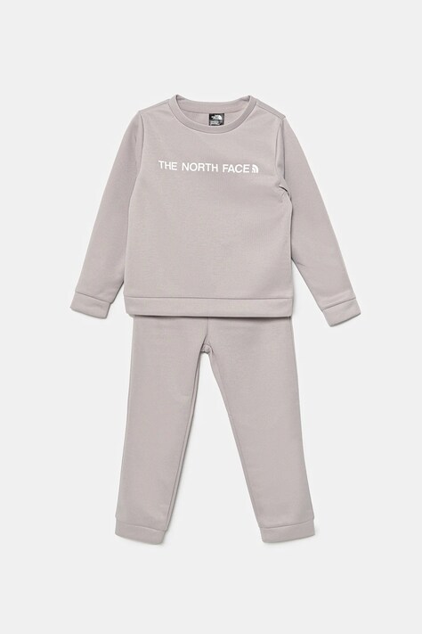 The North Face trening copii KID POLY SET culoarea gri, NF0A89H31OA1