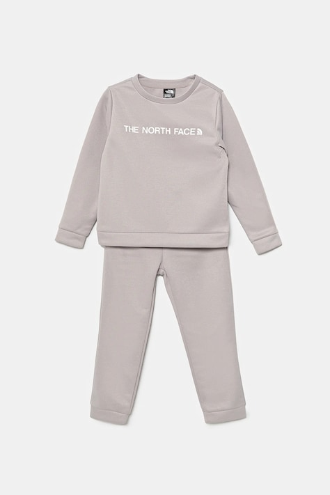 Dětská tepláková souprava The North Face KID POLY SET šedá barva, NF0A89H31OA1