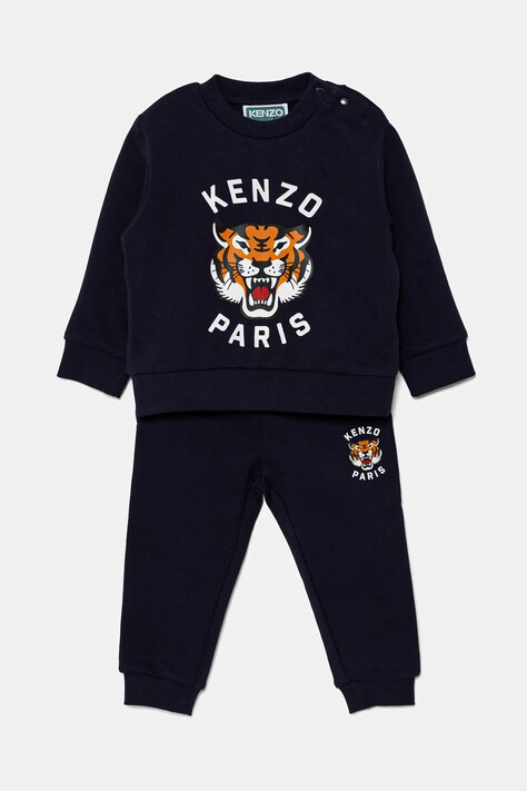 Kenzo Kids trening din bumbac pentru bebeluși culoarea bleumarin, K60935