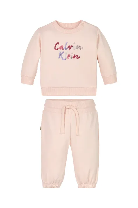 Calvin Klein Jeans tuta per bambini colore rosa IN0IN00307