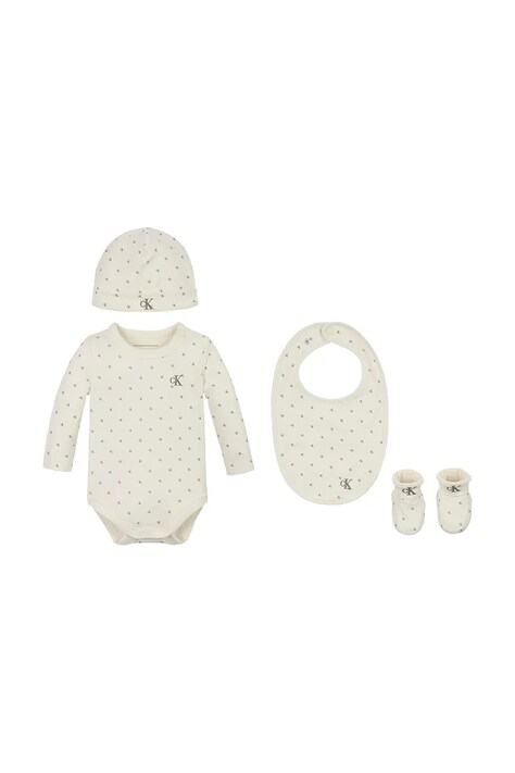 Комплект за бебета Calvin Klein Jeans в бежово IN0IN00311