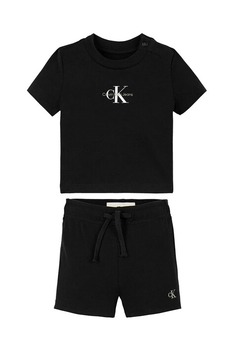 Calvin Klein Jeans compleu copii culoarea negru, IN0IN00319