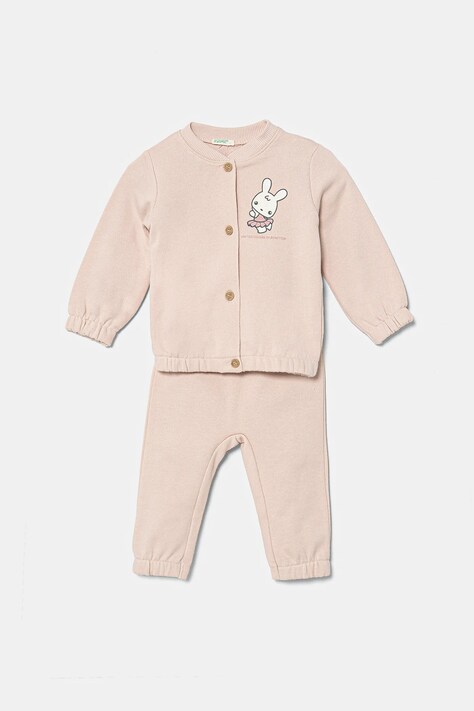 Спортивный костюм для младенцев United Colors of Benetton цвет розовый 3J70AK012