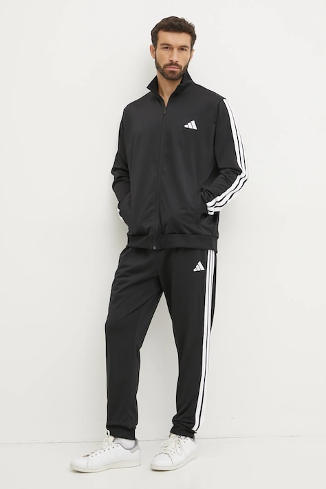 Tepláková souprava adidas 3-Stripes černá barva, JI8858