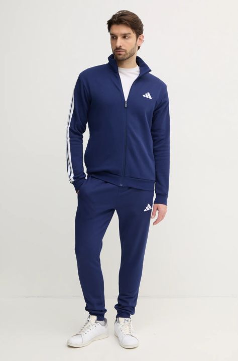 Спортивный костюм adidas 3S FL TT TS мужской цвет синий JI8882