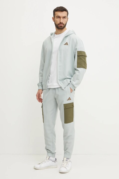 Trenirka adidas M WV CRG TS moški, siva barva, JI8890