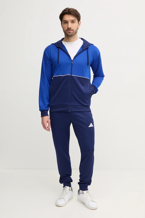 Tepláková súprava adidas DK TT TS pánska, tmavomodrá farba, JI8892