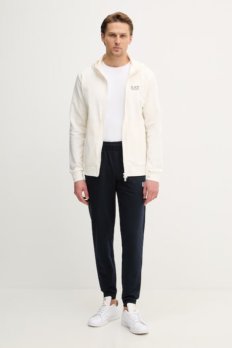 EA7 Emporio Armani dres bawełniany kolor beżowy PJVRZ.8NPV63