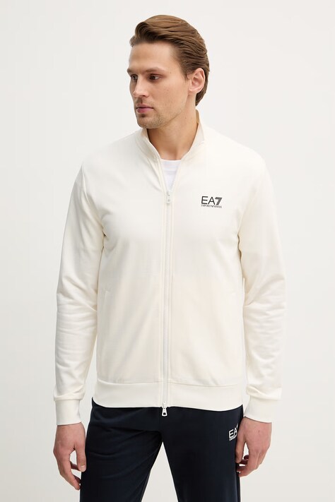 EA7 Emporio Armani трикотажний комплект чоловічий бавовняний — SS25-DKM019, бежевий — фото 3