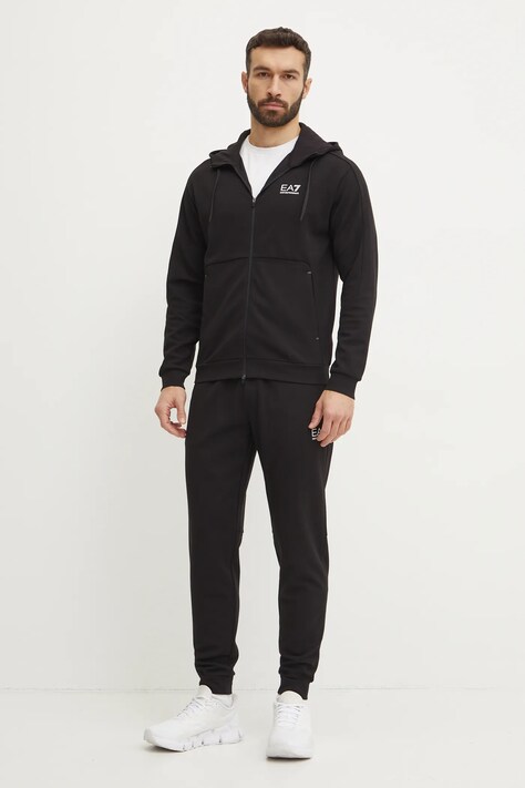 Tepláková souprava EA7 Emporio Armani černá barva, AF12501.7M000131