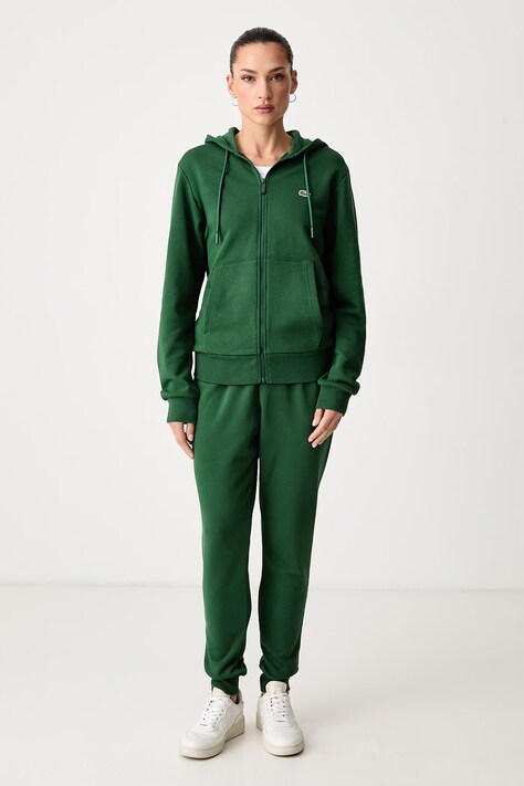 Lacoste Komplet dresowy z bawełną zielony WH2528T